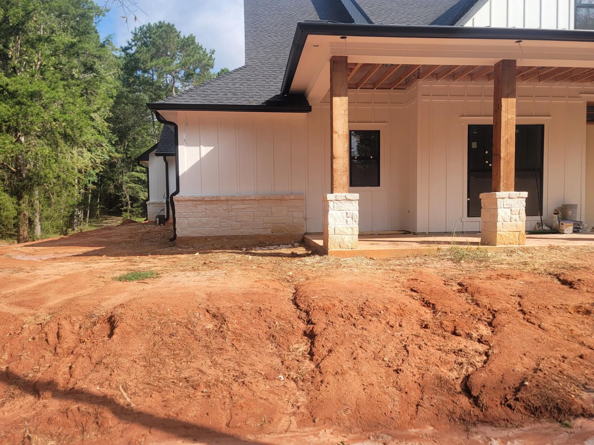 Landscaping bed and curb appeal project