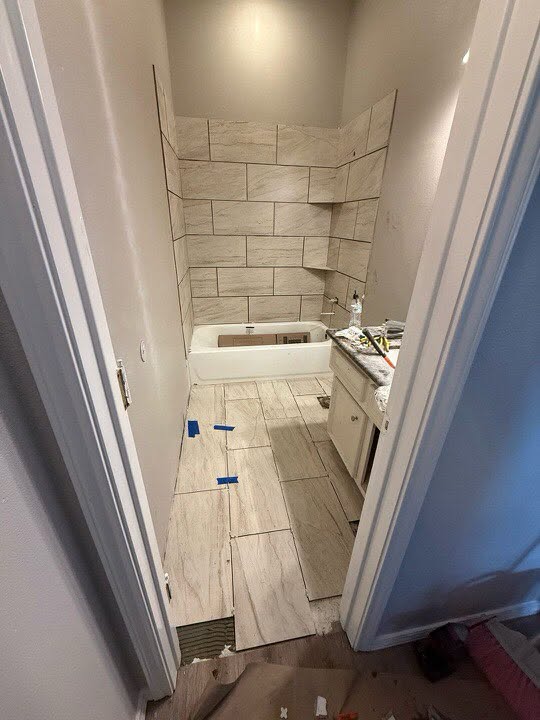 Tile work in progress