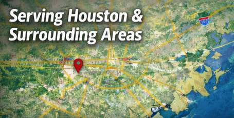 Service area map for MJ Renovation AC